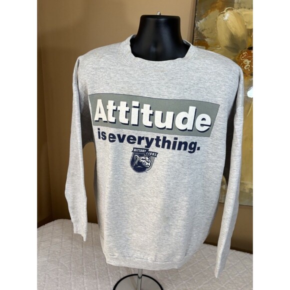 Vintage Penn State Attitude Is Everything Gray Sweatshirt Men’s  XL See Details - Picture 2 of 15
